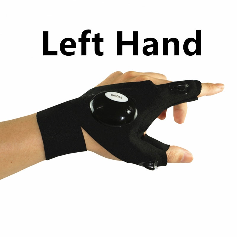 LED-Handschuhe ohne Finger für den Outdoor-Bereich