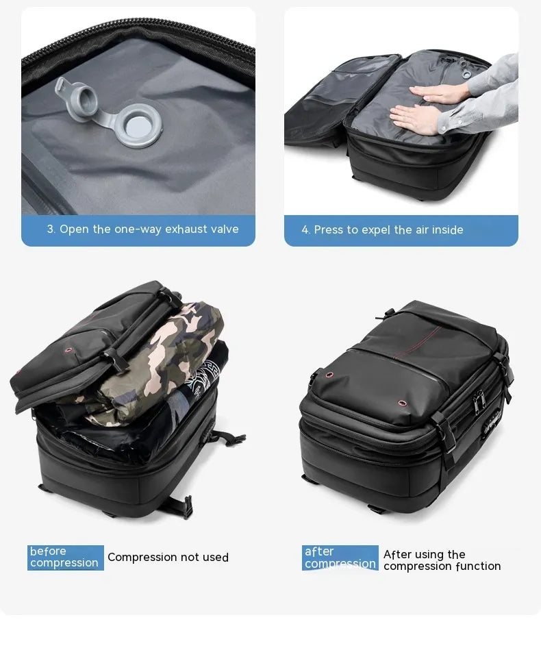 Vakuumkompressions-Rucksack mit großem Fassungsvermögen